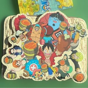 Loungefly One Piece Group Portrait Wood Grain Wallet